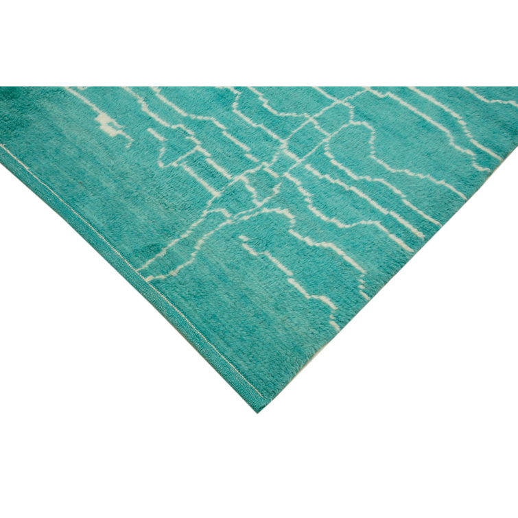 Blue Elephant Gaphoor Handmade Kilim Turquoise Rug Wayfair.co.uk